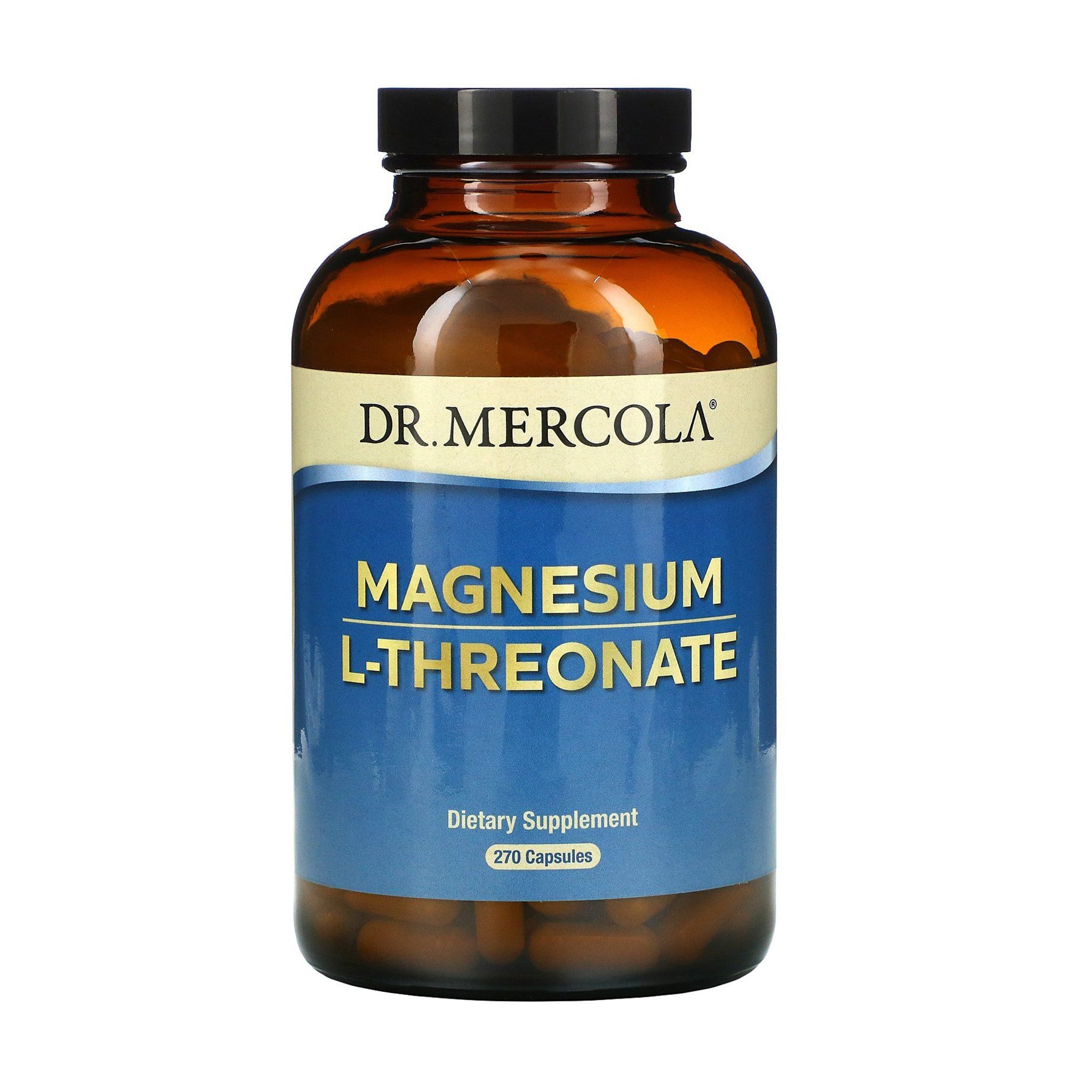 Магній L-Треонат Dr. Mercola Magnesium L-Threonate, 270 капсул